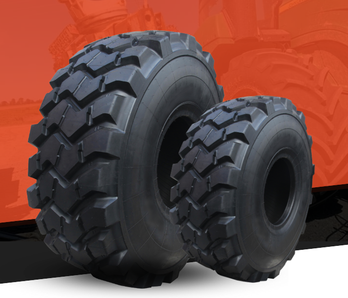 two large tractor tires